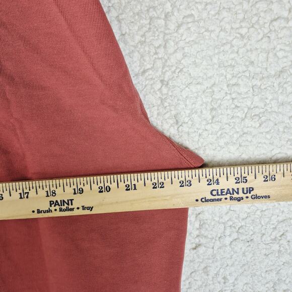 Vintage LL Bean Rugby Shirt Mens Large Tall Red Heavy Cotton Long Sleeve 90s USA - Picture 6 of 7